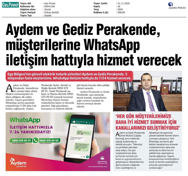  WhatsApp İletişim Hattı 